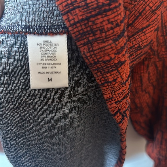 Anthropologie Peplum Top – Textured Print, Size M - Picture 4 of 6